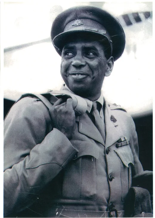 Portrait in service uniform.
